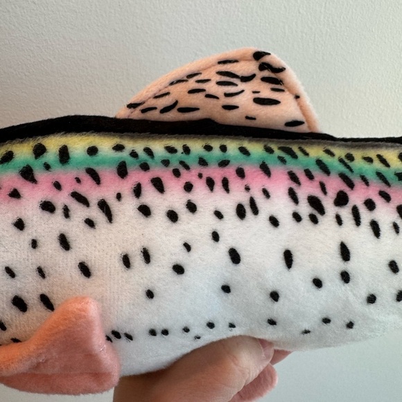 Rainbow Trout Print Plush Toy | Vintage Cabin Critters - Picture 4 of 8